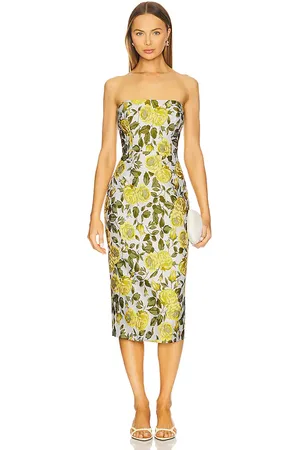 Katie May Vixen Dress in Yellow,Green. Size M, S, XL, XS.