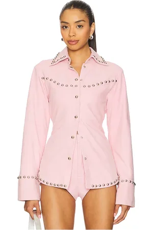 Retrofete Palmira Suede Shirt in . Size XXL, XXS.