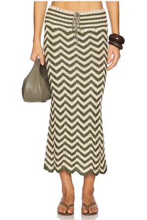 Agua Bendita MIDIROCK MIRA in Olive,Beige. Size M, S.