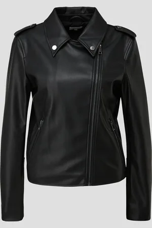 QS by s.Oliver Jacke aus Materialmix in Leder-Optik, Damen