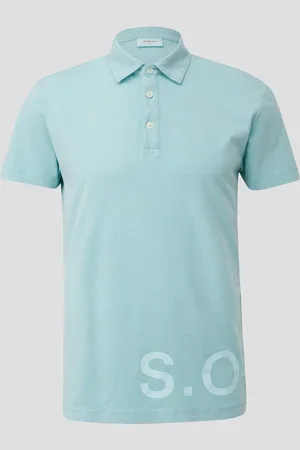 QS by s.Oliver Poloshirt mit Label-Print, Herren