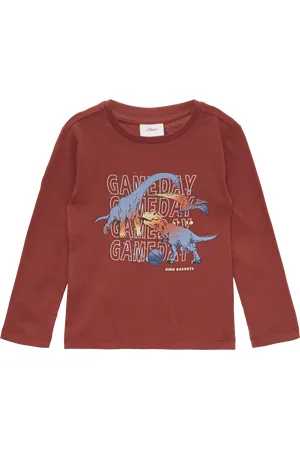 QS by s.Oliver Langarmshirt aus Baumwolljersey mit Frontprint, Kinder