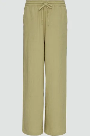 QS by s.Oliver Wide-Leg-Hose aus Musselin mit Elastikbund, Damen