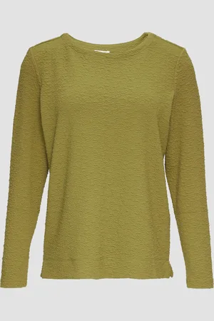 QS by s.Oliver Strukturiertes Sweatshirt mit Rundhalsausschnitt, Damen