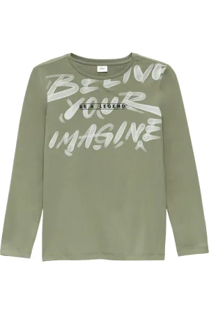 QS by s.Oliver Longsleeve mit modischem Frontprint, Jungen
