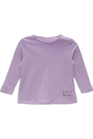 QS by s.Oliver Longsleeve mit Glitzer und Print-Detail, Babys