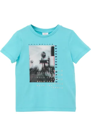 QS by s.Oliver Baumwollshirt mit Frontprint, Kinder