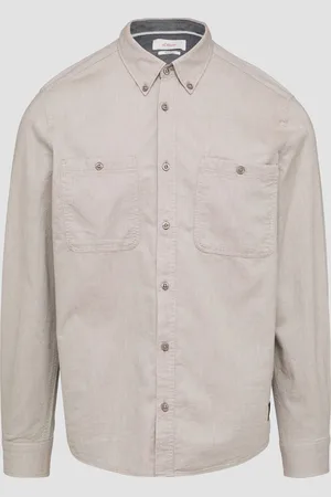 QS by s.Oliver Regular Fit: Baumwollhemd mit Button-Down-Kragen, Herren