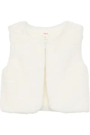 QS by s.Oliver Webpelzweste mit leichtem Jersey-Futter, Babys