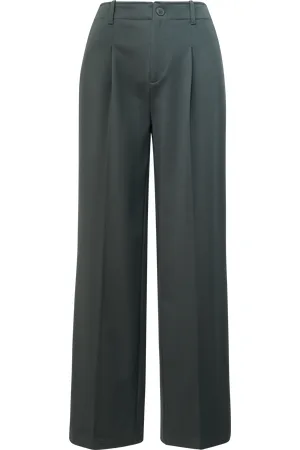 QS by s.Oliver Hose aus Interlockjersey mit Twillstruktur und Wide Leg, Damen