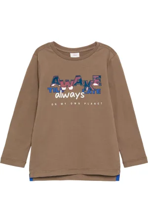 QS by s.Oliver Weiches Longsleeve mit changierendem Effekt-Print, Kinder