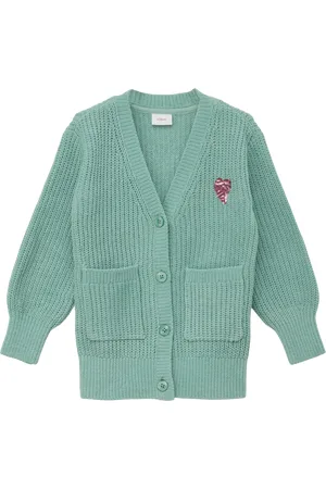 QS by s.Oliver Strickjacke mit Stickerei-Detail, Kinder