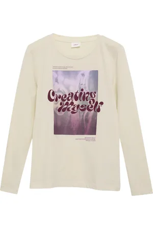 QS by s.Oliver Langarmshirt mit Frontprint, Mädchen