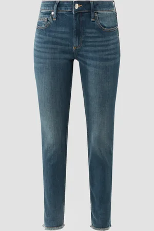 QS by s.Oliver Ankle-Jeans Sadie / Mid Rise / Skinny Leg / Super Stretch, Damen