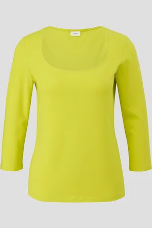 QS by s.Oliver Longsleeve aus Baumwollstretch, Damen