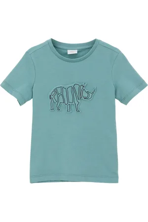QS by s.Oliver Locker geschnittenes T-Shirt mit Frontprint, Kinder