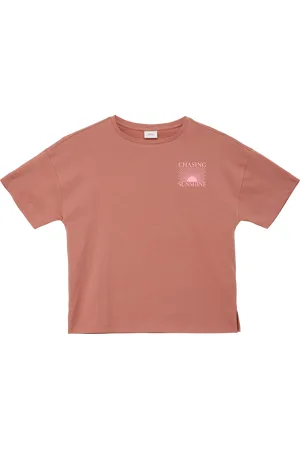 QS by s.Oliver T-Shirt mit Front- und Rückenprint, Mädchen