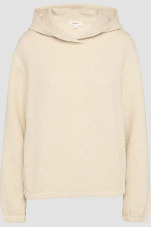 QS by s.Oliver Relaxed-Fit-Hoodie mit Waffelstruktur, Damen