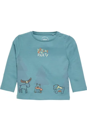 QS by s.Oliver Langarmshirt mit Frontprint, Babys