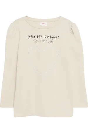 QS by s.Oliver Print-Shirt mit Schmucksteinen, Kinder