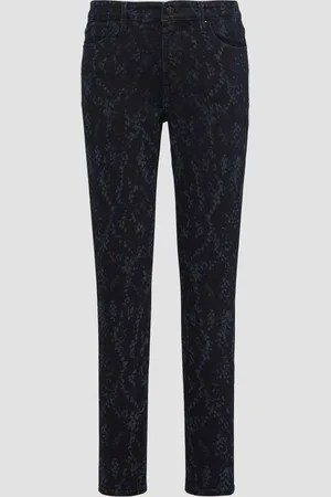 QS by s.Oliver Jeans Izabell / Skinny Fit / Mid Rise / Skinny Leg / mit All-over-Print, Damen