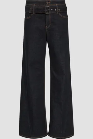 QS by s.Oliver Jeans Suri/Regular Fit/High Rise/Wide Leg / mit Textilgürtel, Damen