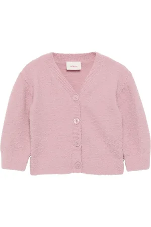 QS by s.Oliver Weiche Strickjacke aus Bouclé, Babys
