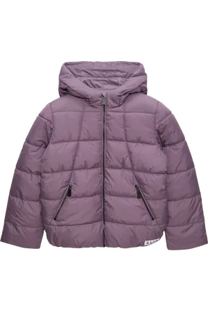 QS by s.Oliver Pufferjacke mit Fleece-Futter und Printdetail in der Kapuze, Mädchen