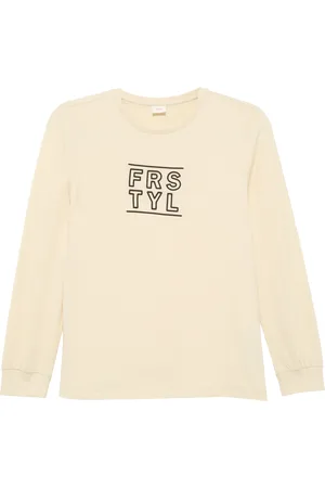 QS by s.Oliver Langarmshirt mit gummiertem Frontprint, Jungen