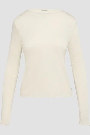 QS by s.Oliver Jersey-Shirt mit Glitzergarn, Damen