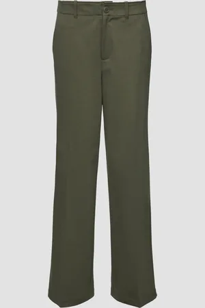 QS by s.Oliver Hose aus Interlockjersey mit Twillstruktur und Wide Leg, Damen