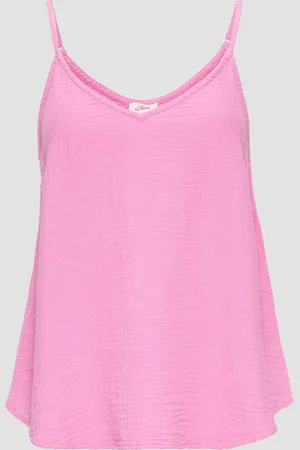 QS by s.Oliver Top mit Webstruktur im Relaxed Fit, Damen