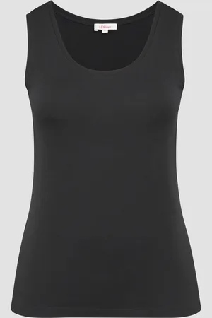 QS by s.Oliver Tanktop aus elastischem Jersey, Damen