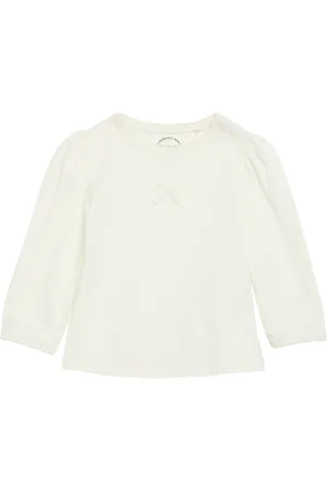 QS by s.Oliver Langarmshirt mit Schleifendetail, Babys