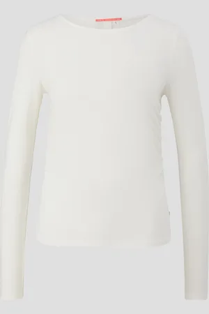 QS by s.Oliver Jerseyshirt mit seitlichen Raffungen, Damen