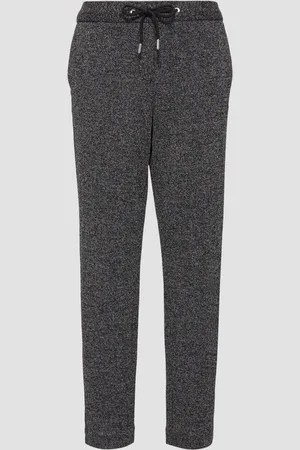 QS by s.Oliver Jogpants mit Elastikbund und Fischgrat-Struktur, Damen