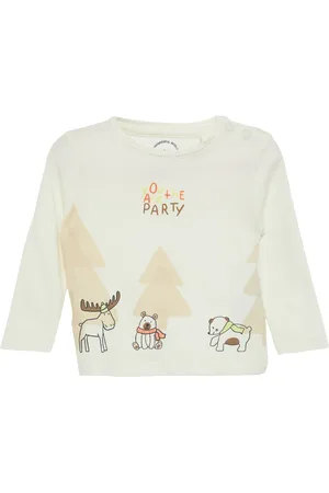 QS by s.Oliver Langarmshirt mit Frontprint, Babys
