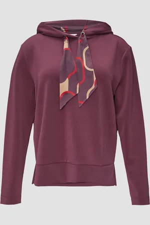 QS by s.Oliver Sweatshirt mit Satinfutter in der Kapuze, Damen