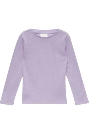 QS by s.Oliver Langarmshirt im Slim Fit mit Ajourmuster, Kinder