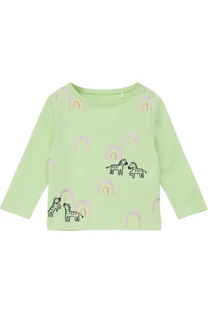 QS by s.Oliver Langarmshirt mit Glitzerprint, Babys