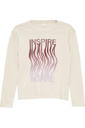 QS by s.Oliver Longsleeve mit gummiertem Frontprint, Mädchen