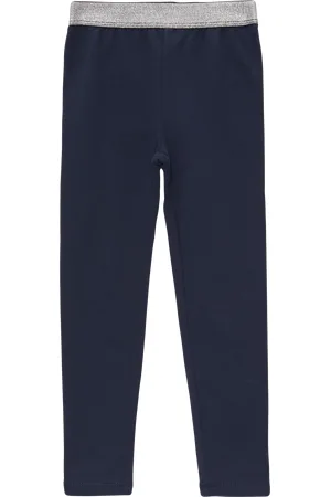 QS by s.Oliver Leggings aus Baumwollstretch mit Glitzerbund, Kinder