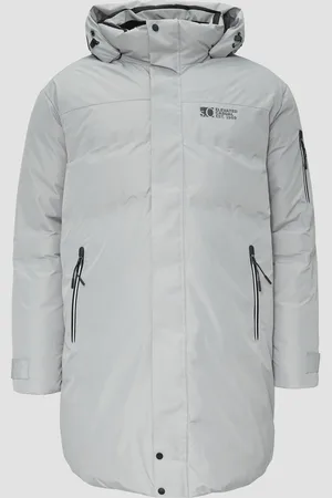 QS by s.Oliver Wasserabweisender wattierter Parka mit Kontrast-Details, Herren