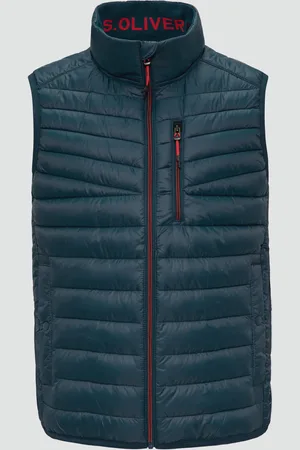 QS by s.Oliver Leicht wattierte Steppweste aus recyceltem Polyester, Herren