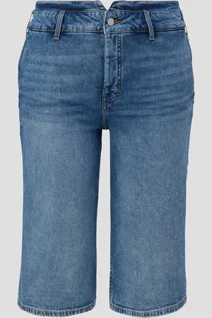 QS by s.Oliver Bermuda-Jeans / Mid Rise / Slim Leg, Damen
