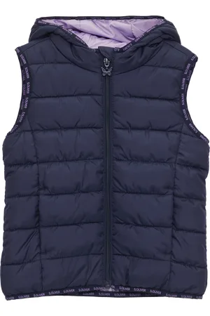 QS by s.Oliver Leicht wattierte Outdoor-Weste mit Logo-Details, Kinder