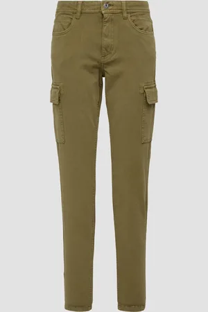 QS by s.Oliver Schmale Cargohose mit Slim Leg, Damen