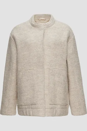 QS by s.Oliver Bouclé-Bomberjacke aus Wollmix, Damen