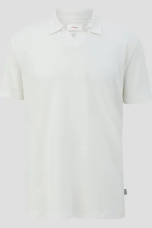 QS by s.Oliver Poloshirt aus Leinenmix, Herren