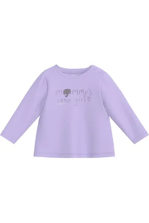 QS by s.Oliver Ausgestelltes Longsleeve mit Glitzer-Print, Babys